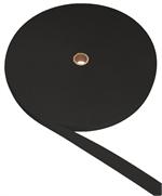 Black Woven Poly-Elastic Webbing