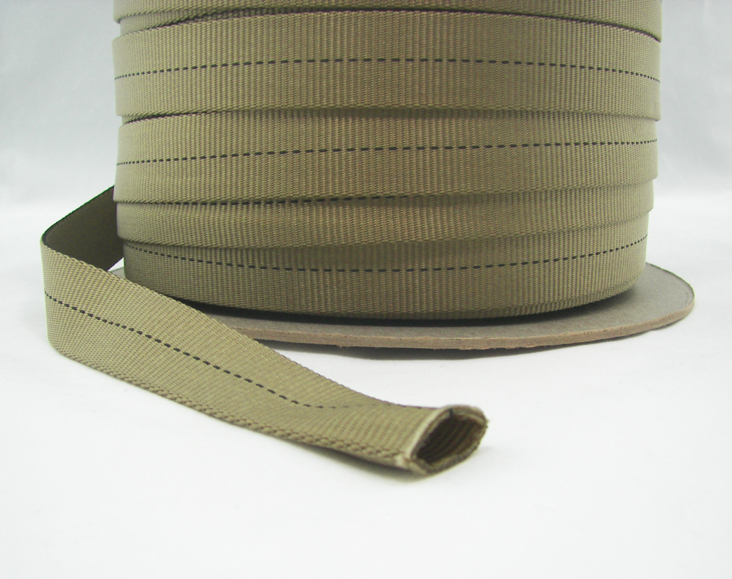 TUBULAR NYLON WEBBING 1 INCHWIDE TAN 499 ByTheYard