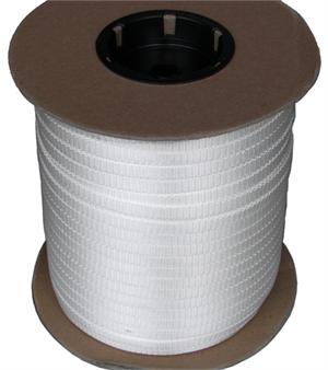 FLAT NYLON WEBBING 3/8 INCH-WIDE WHITE By-The-Yard