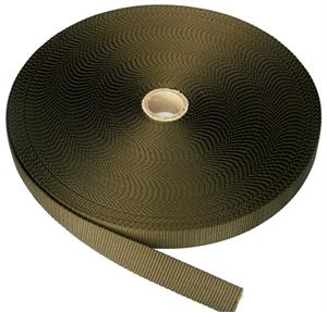 FLAT NYLON WEBBING 1 INCH-WIDE OLIVE By-The-Yard