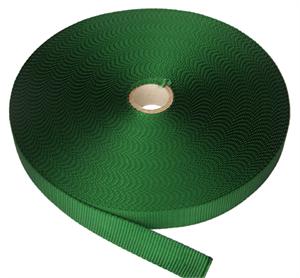FLAT NYLON WEBBING 1 INCH-WIDE GREEN By-The-Roll