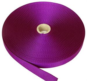 FLAT NYLON WEBBING 3/4 INCH-WIDE PURPLE By-The-Yard