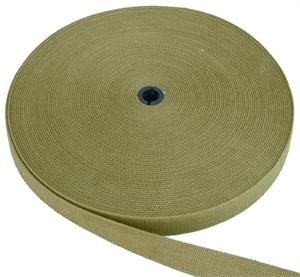 COTTON WEBBING HEAVY-WEIGHT 1 INCH-WIDE DARK OLIVE By-The-Roll