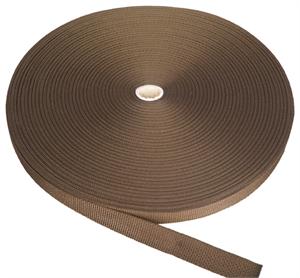 HEAVY-WEIGHT POLYPROPYLENE WEBBING 1 INCH-WIDE BROWN Wholesale