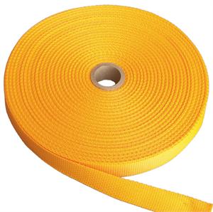 REGULAR-WEIGHT POLYPROPYLENE WEBBING 1 INCH-WIDE LIGHT GOLD Wholesale