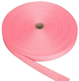 REGULAR-WEIGHT POLYPROPYLENE WEBBING 1 INCH-WIDE PINK Wholesale