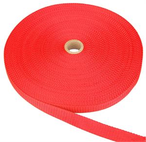 HEAVY-WEIGHT POLYPROPYLENE WEBBING 1-1/2 INCH-WIDE RED Wholesale