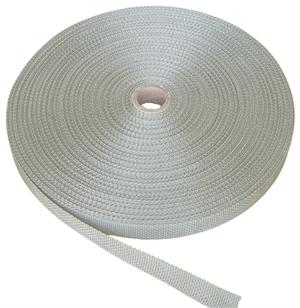 REGULAR-WEIGHT POLYPROPYLENE WEBBING 1 INCH-WIDE SILVER By-The-Yard