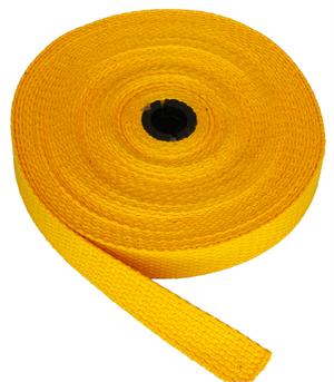 REGULAR-WEIGHT COTTON WEBBING 1 INCH-WIDE GOLD By-The-Yard