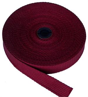 REGULAR-WEIGHT COTTON WEBBING 1 INCH-WIDE MAROON By-The-Yard
