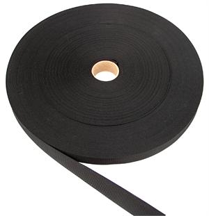 THIN NYLON WEBBING 1 INCH-WIDE BLACK