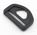 B-DR-03 1000 Black Plastic Five-Ring Slot D-Ring