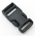 SINGLE-ADJUSTING MADE IN USA SIDE-RELEASE BUCKLES 1 INCH-WIDE BLACK