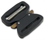 COBRA INTERLOCKING METAL BUCKLE 1-3/4 INCH-WIDE BLACK