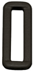 POLY-ACETAL RECTANGULAR LOOPS 1 INCH-WIDE BLACK Retail