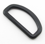 B-DR-01 2000 Black Plastic D-Ring