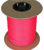 FLAT NYLON WEBBING 3/8 INCH-WIDE NEON PINK By-The-Yard
