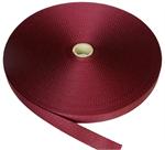 Burgundy Flat Nylon Webbing