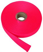Neon Pink Flat Nylon Webbing