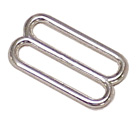 METAL SINGLE-BAR SLIDES 1 INCH-WIDE SILVER Retail