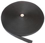 Black Regular-Weight Polypropylene Webbing