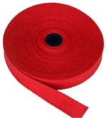 REGULAR-WEIGHT COTTON WEBBING 1 INCH-WIDE RED By-The-Yard