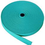 REGULAR-WEIGHT COTTON WEBBING 1 INCH-WIDE TURQUOISE By-The-Yard