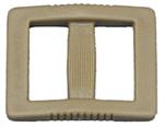 SINGLE-BAR SLIDES EXTRA WIDE-MOUTH POLY-ACETAL PLASTIC 1 INCH-WIDE COYOTE By-The-Bag